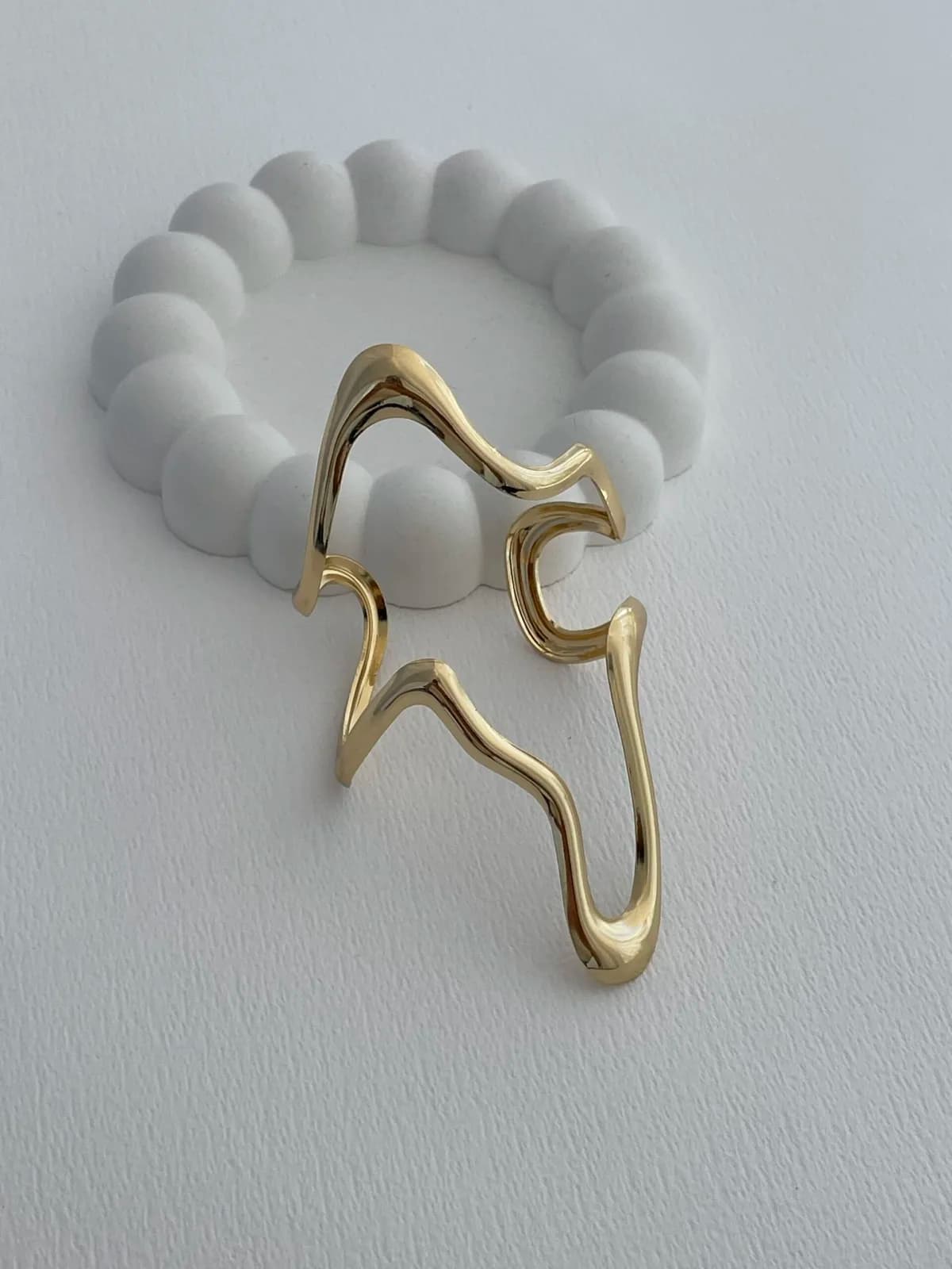 Özel Seri Soyut Tasarım Gold Ayarlanabilir Pinterest Bileklik