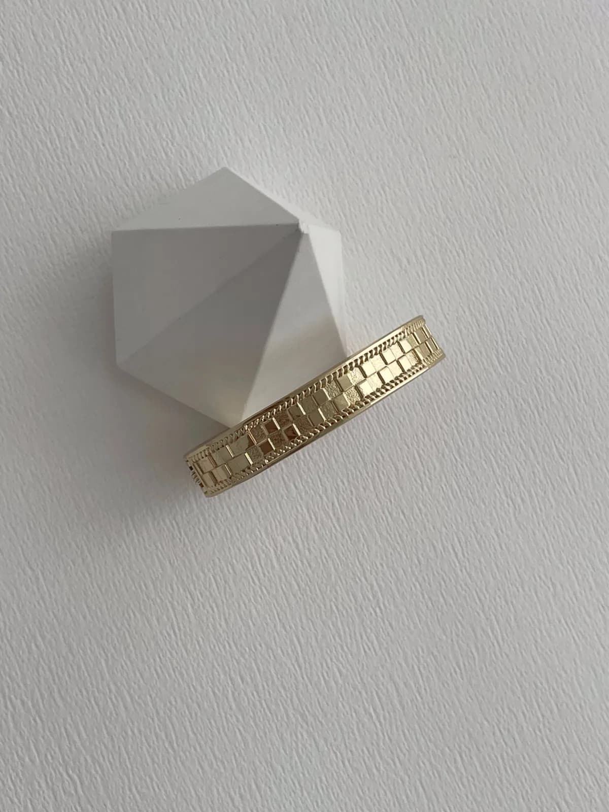 Özel Seri Geometrik Desen Gold Kelepçe Bileklik