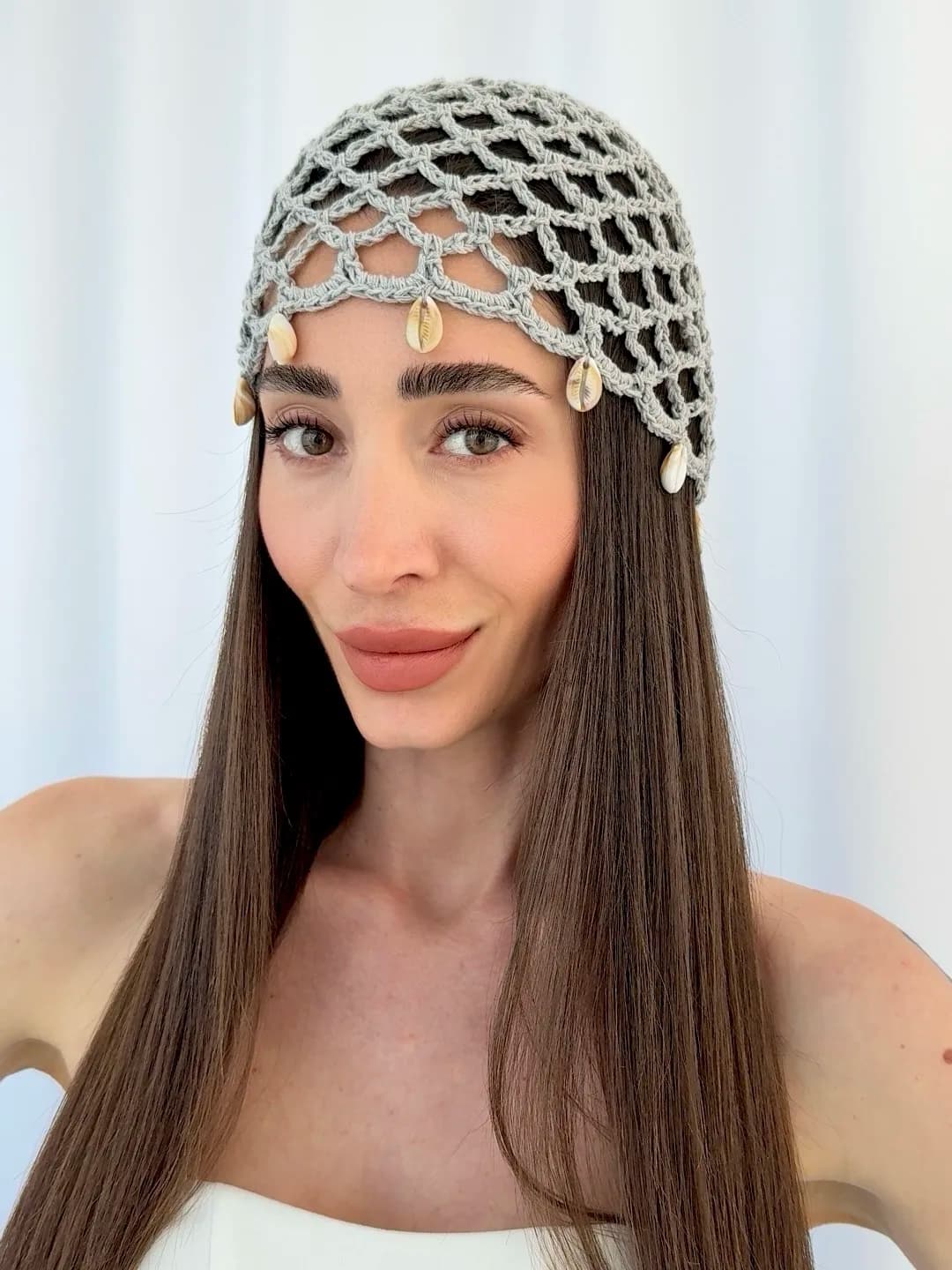 ZR Model Deniz Kabuğu Detay Gri File Şapka