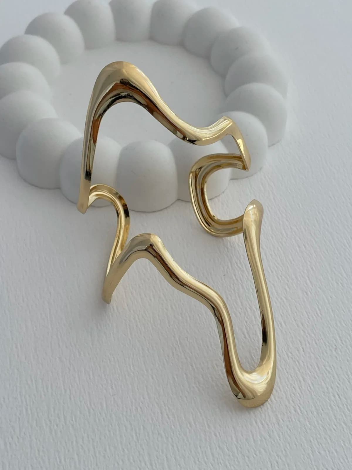 Özel Seri Soyut Tasarım Gold Ayarlanabilir Pinterest Bileklik