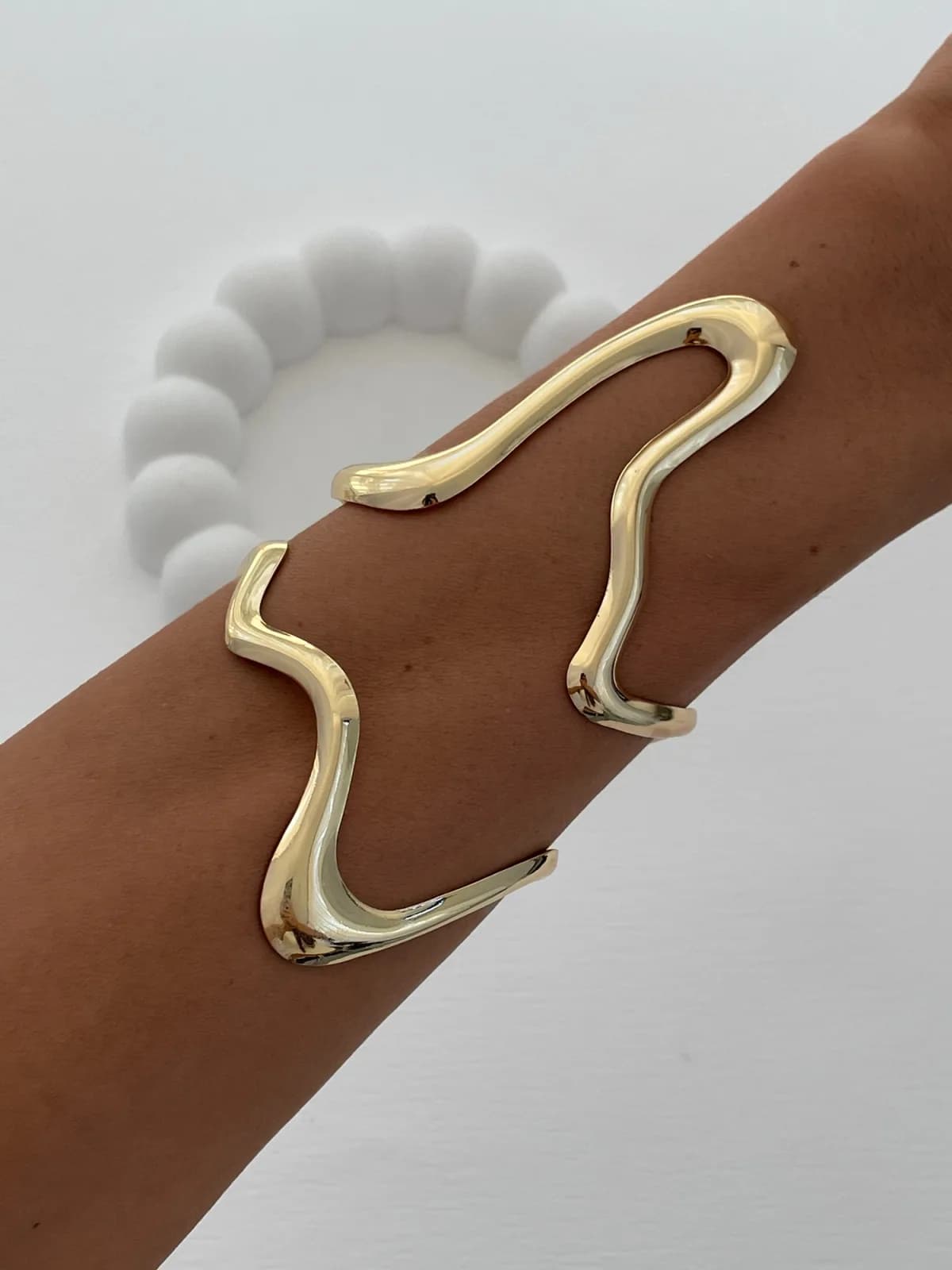 Özel Seri Soyut Tasarım Gold Ayarlanabilir Pinterest Bileklik