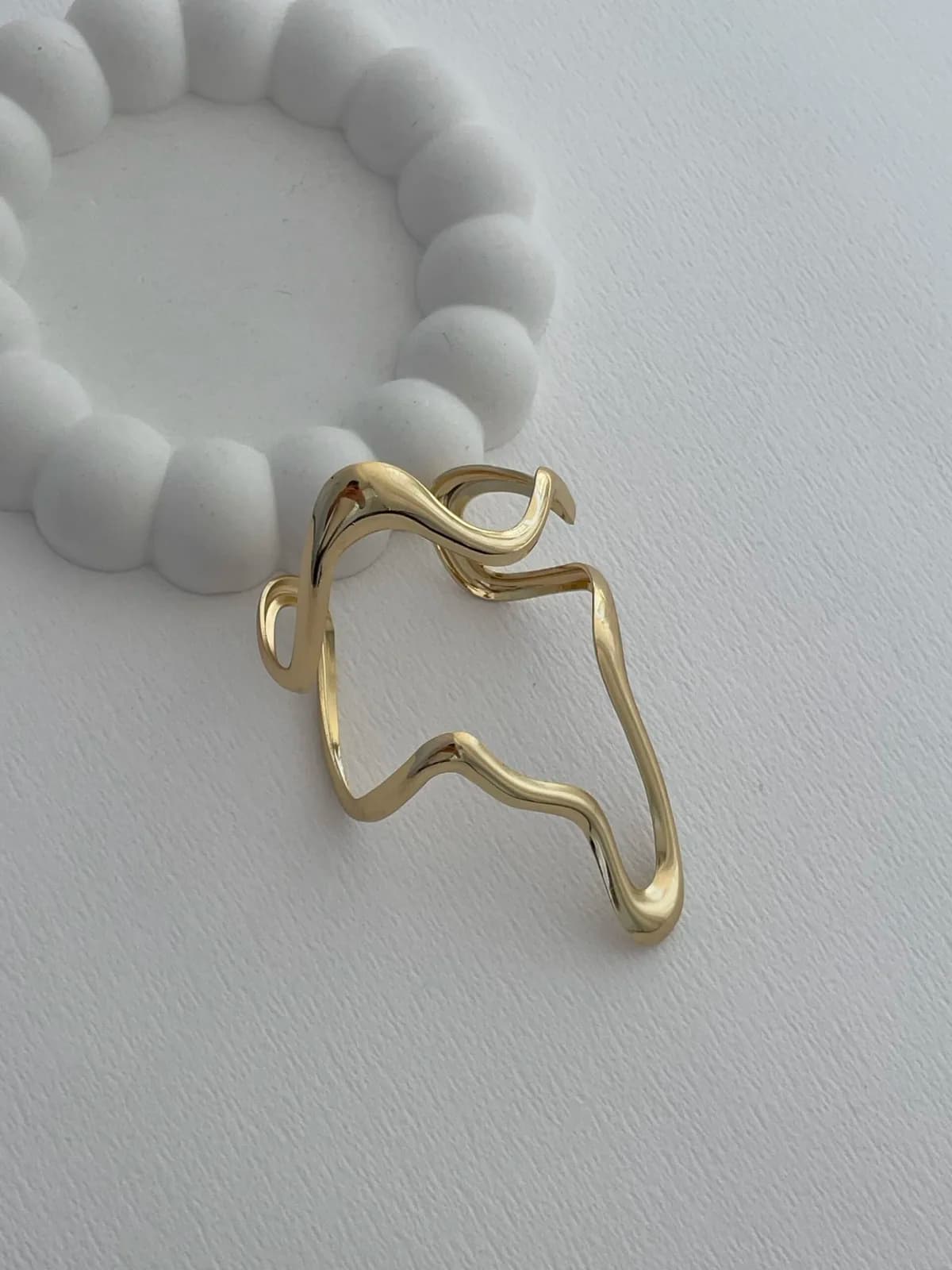 Özel Seri Soyut Tasarım Gold Ayarlanabilir Pinterest Bileklik
